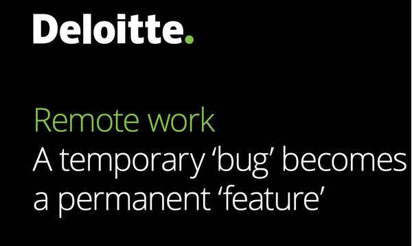 Remote work A temporary ‘bug’ becomes a permanent ‘feature’