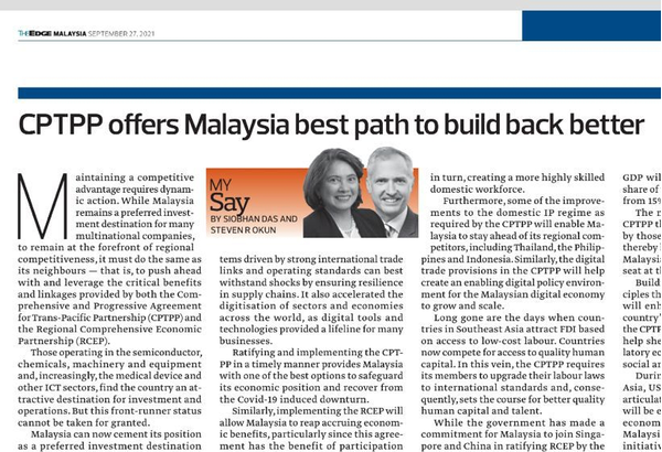 AMCHAM: CPTPP offers Malaysia best path to build back better