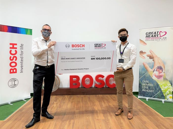 Bosch Malaysia steps up CSR efforts with RM100,000 equipment donation to hospitals
