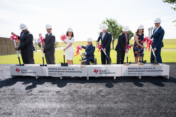 Texas Instruments breaks ground on new 300-mm semiconductor wafer fabrication plants in Sherman, Texas