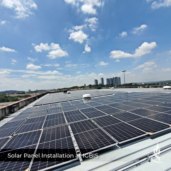 IGB International School installed solar panels