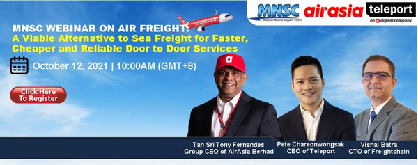 MNSC Webinar on Airfreight: A Viable Alternative to Sea Freight for Faster, Cheaper and Reliable Door to Door Services