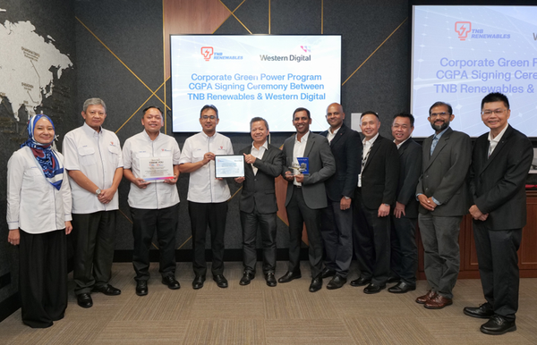 Western Digital partners with Tenaga Nasional to integrate renewable energy within its Malaysia operations