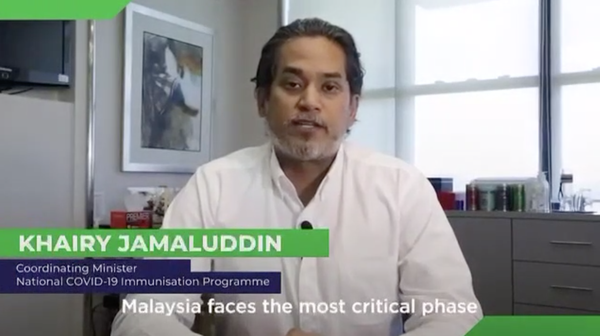 A message from PICK coordinating minister Khairy Jamaluddin