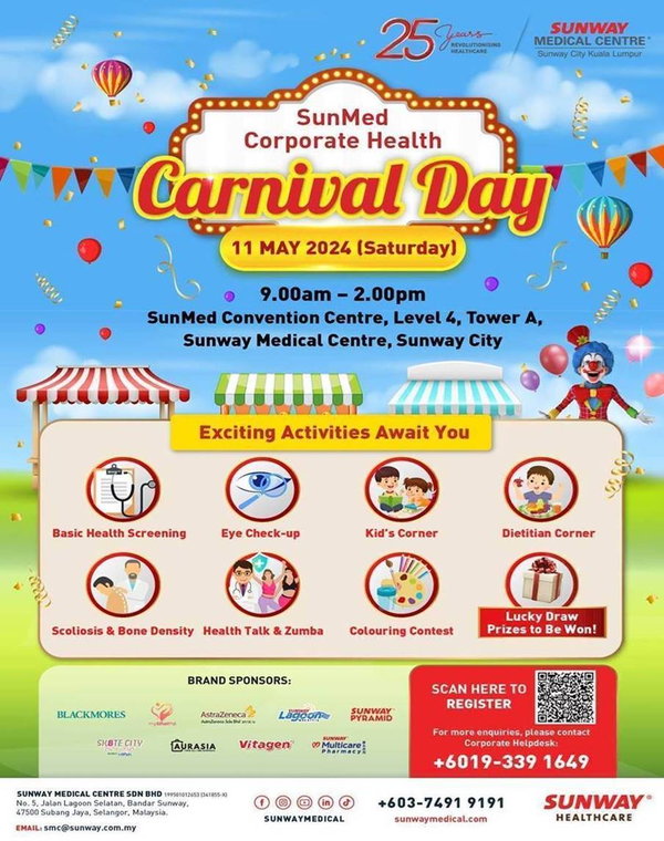 SunMed Corporate Health Carnival Day on 11th May 2024