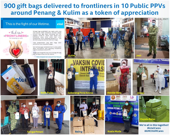 Intel delivers gift bags to frontliners in Penang and Kulim