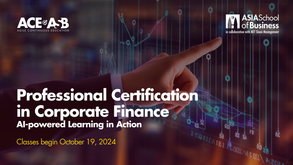 Agile Continuous Education (ACE): Professional Certification in Corporate Finance – AI Powered Learning in Action