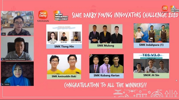 Three secondary schools receive Yayasan Sime Darby’s grant worth RM60,000 to develop prototypes to benefit local communities