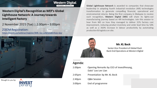Western Digital’s Recognition as WEF’s Global Lighthouse Network: A Journey towards Intelligent Factory